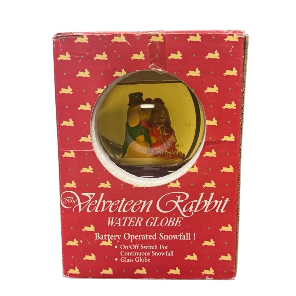 Vintage Velveteen Rabbit SnowGlobe 90s Toys R Us Battery Operated New in Box